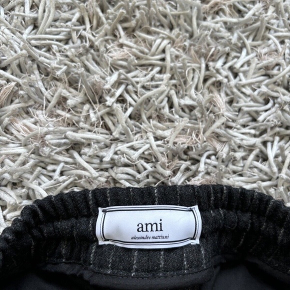 Ami Alexandre Mattiussi Pants Trousers Wool - Polyamide Striped - Picture 5 of 8